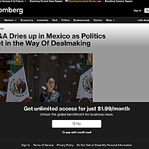 M&A Dries up in M�xico as Politics Get in the Way of Dealmaking